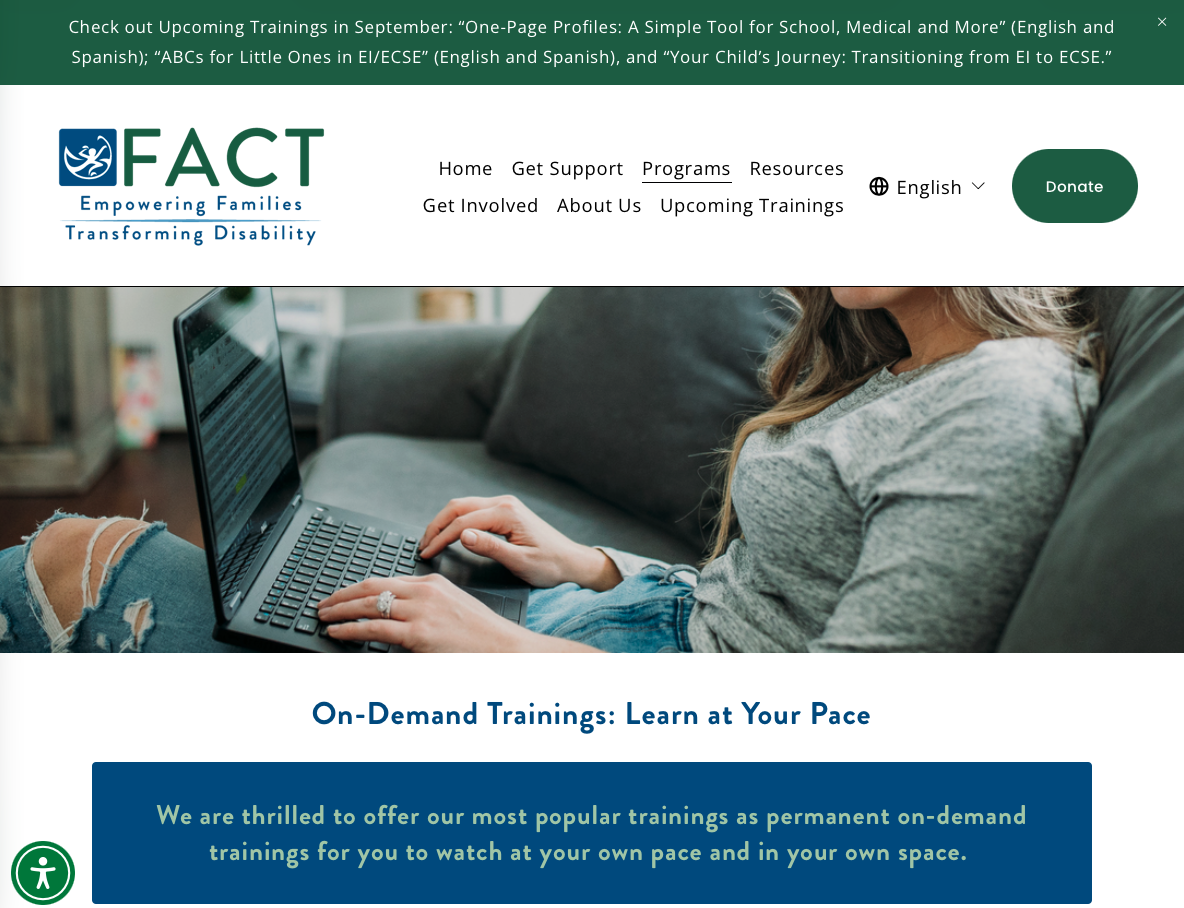 FACT Oregon On-Demand Trainings